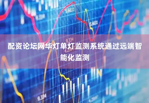 配资论坛网华灯单灯监测系统通过远端智能化监测